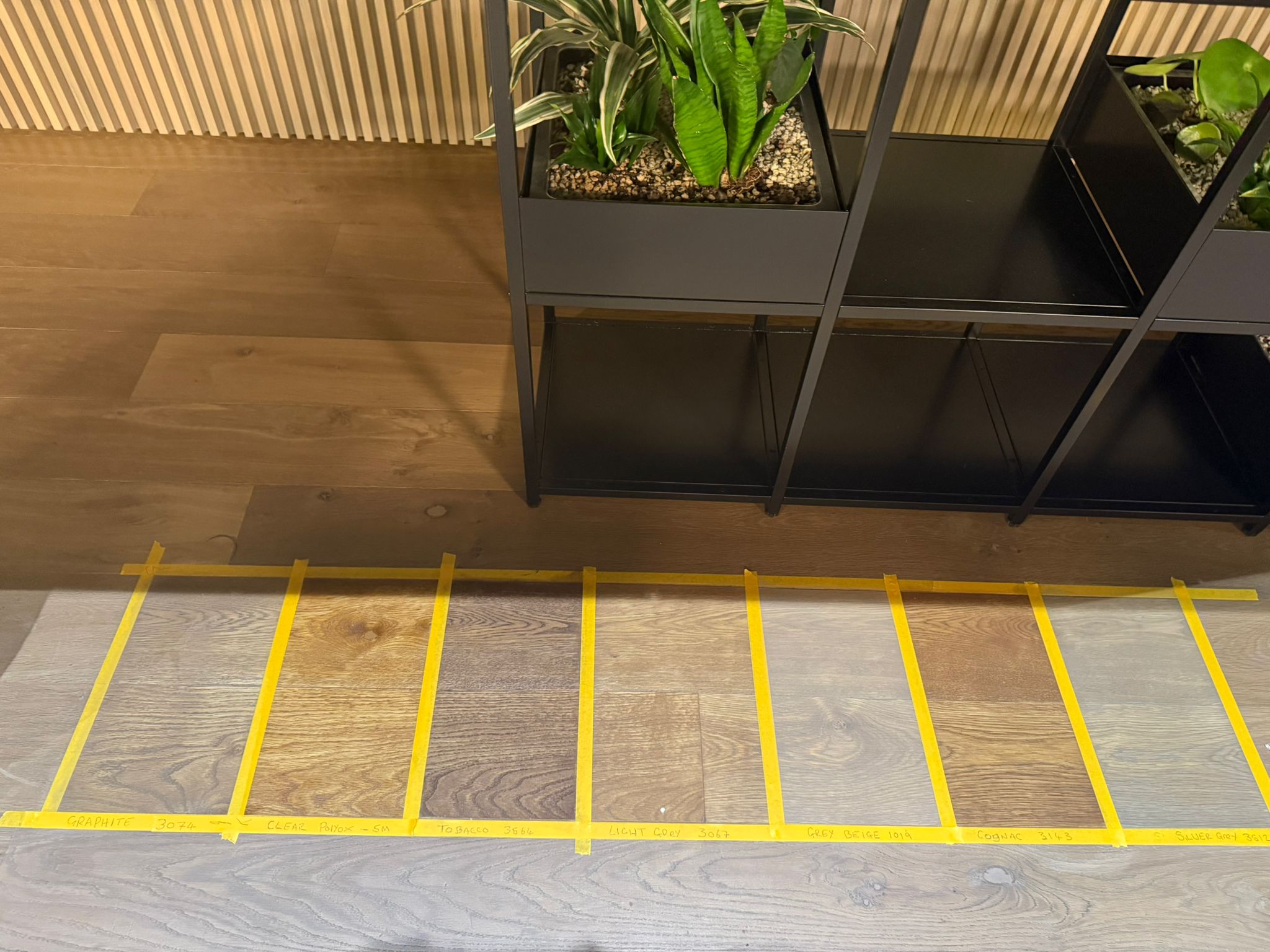 Timber oil sample finishes - Loughton Direct