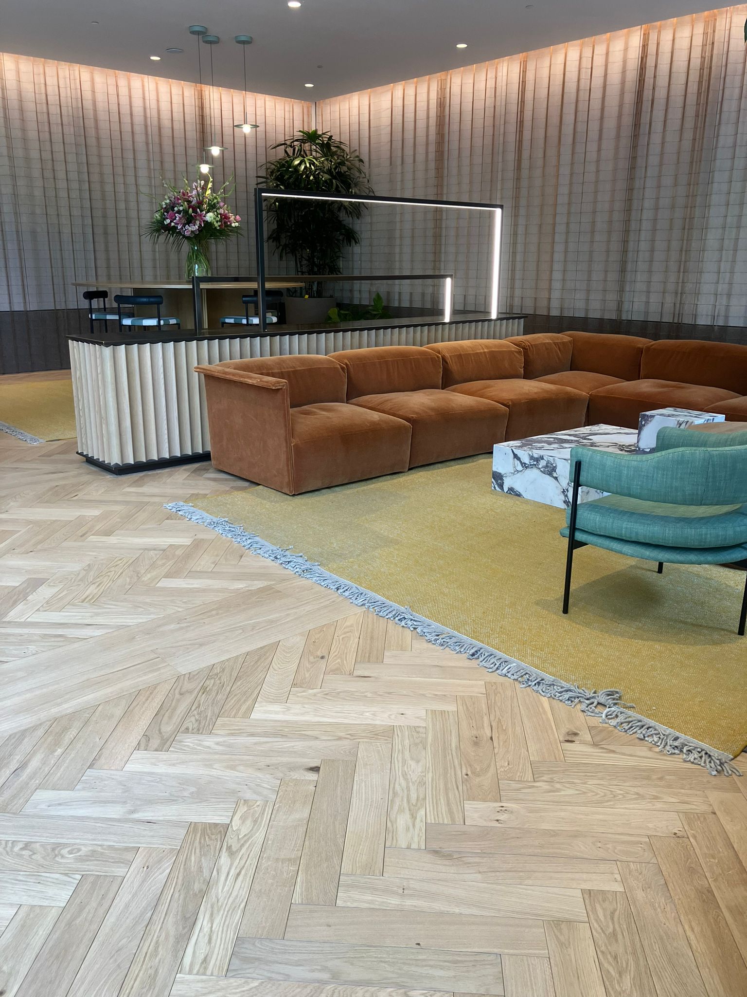 Restored wood flooring in a central London commercial office - Loughton Direct