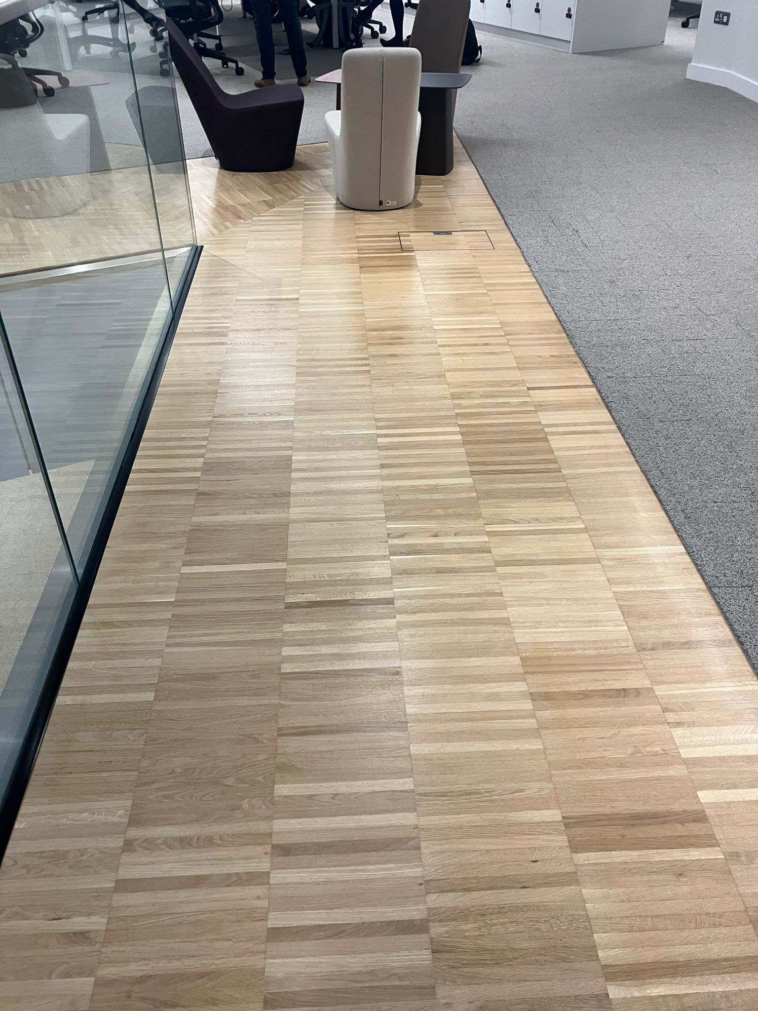 Loughton Direct - Close-up of timber after sand, seal and lacquer finish