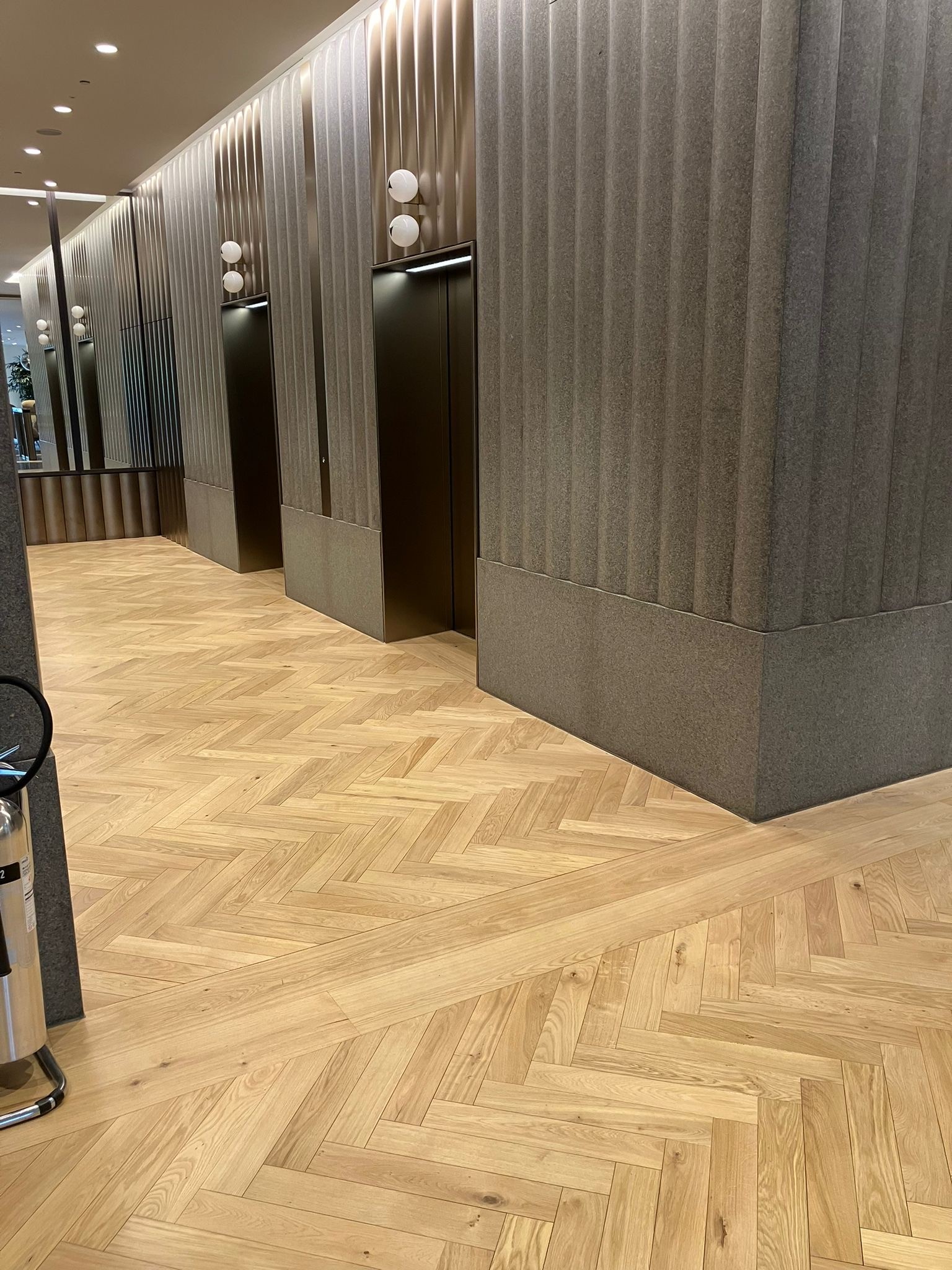 Timber flooring after weekend works - Loughton Contracts