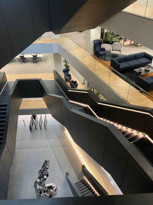 Loughton Direct - Completed timber works to atrium space