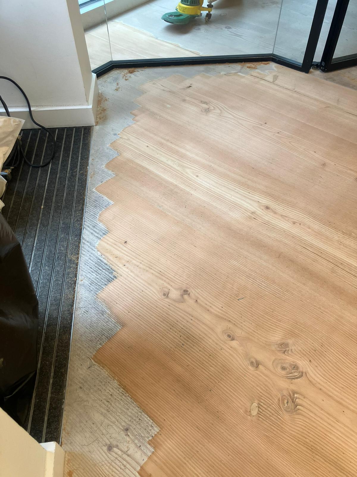 Partly sanded timber area - Loughton Direct