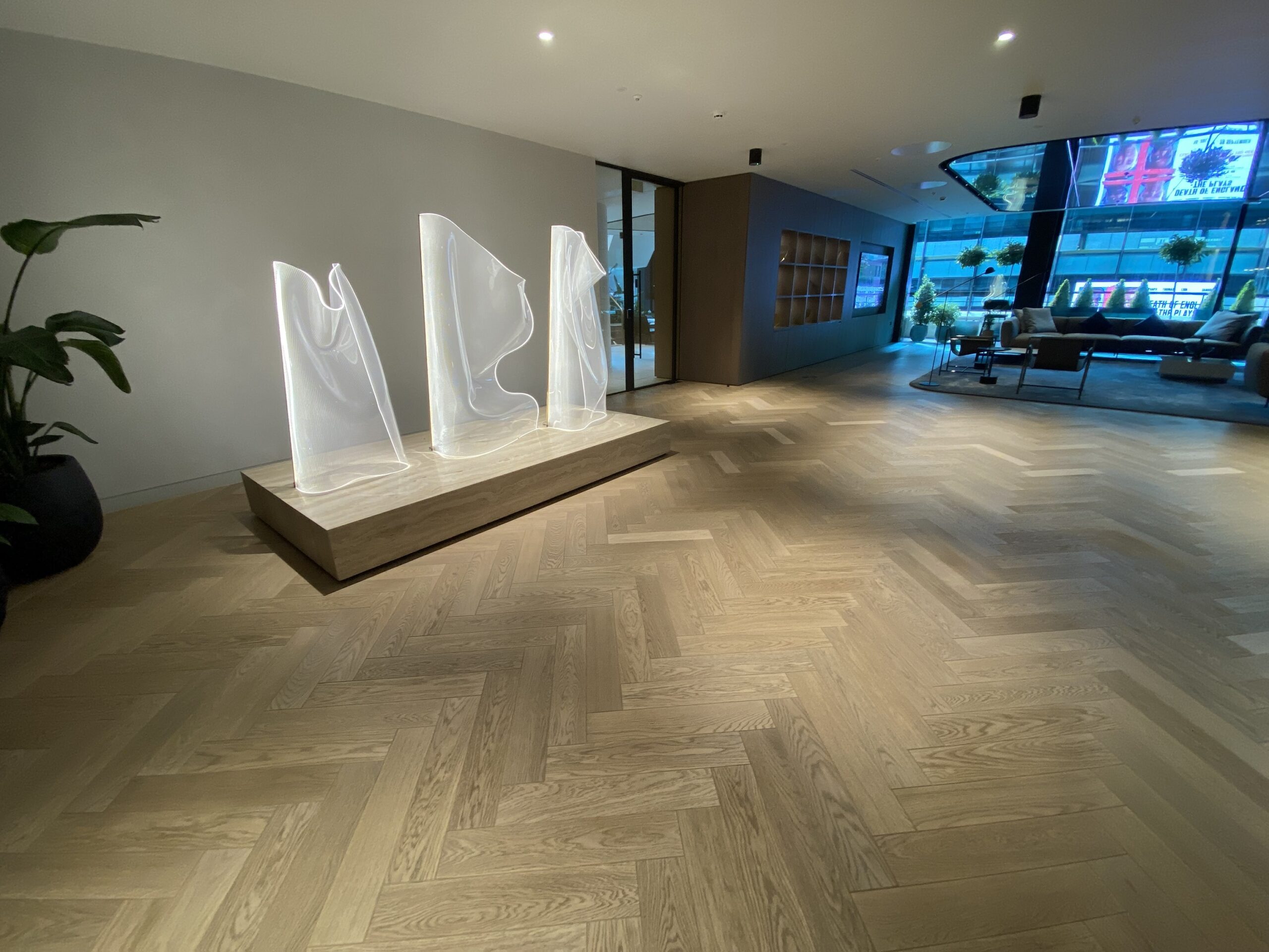 Communal area timber after sand and seal - Loughton Direct