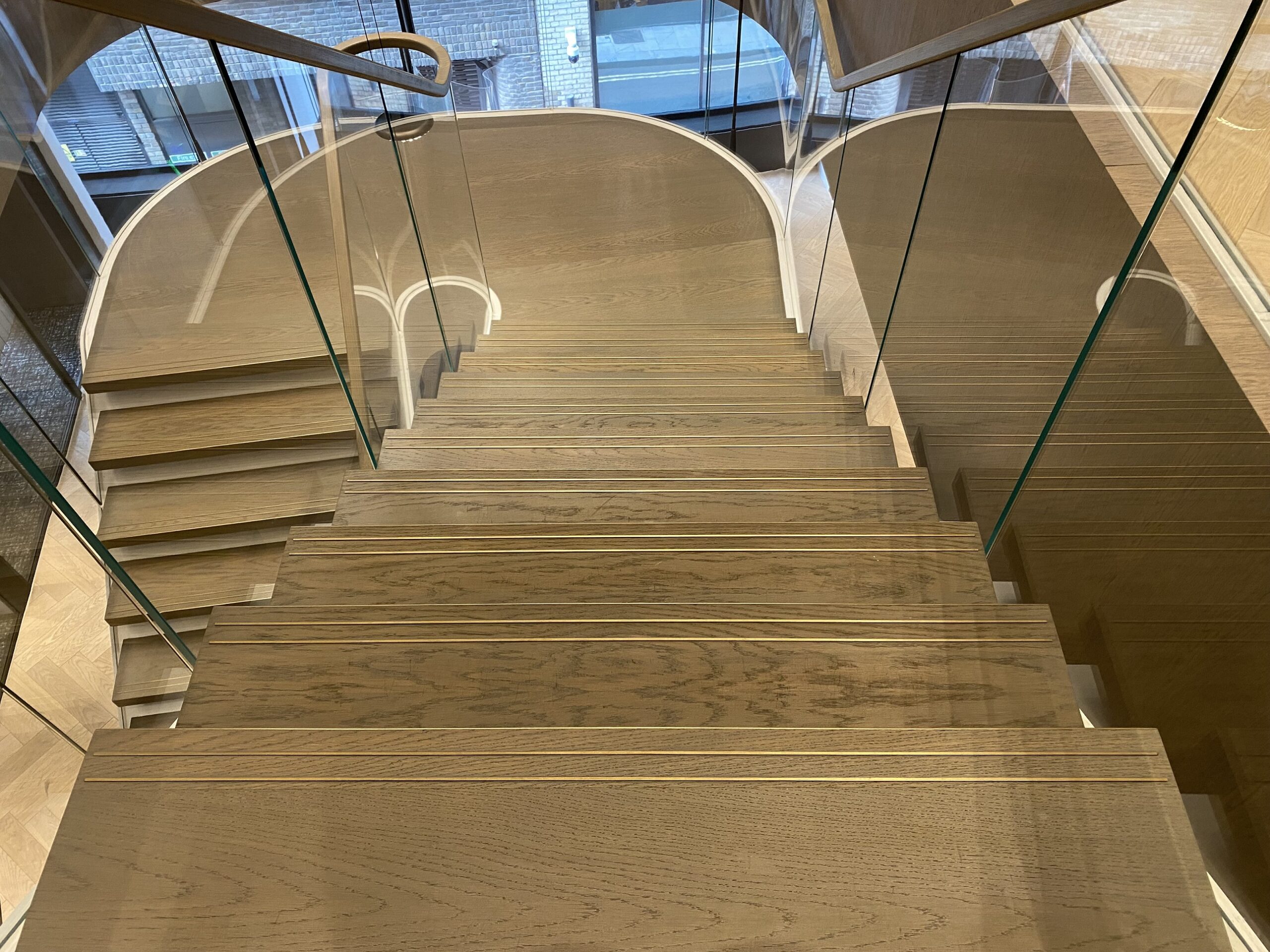 Staircase after sand and seal - Loughton Direct