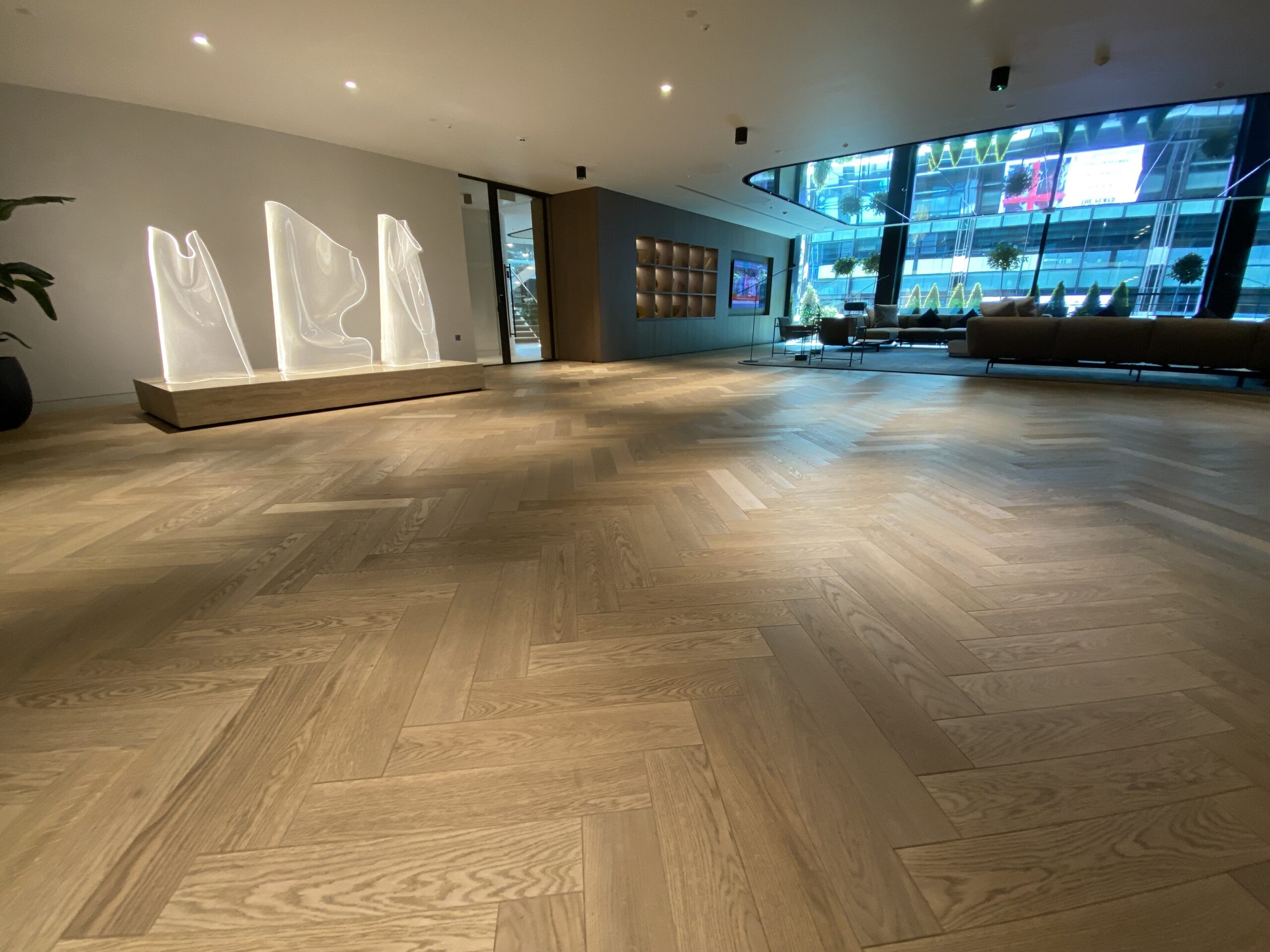 Slight worn timber before sand and seal - Loughton Direct