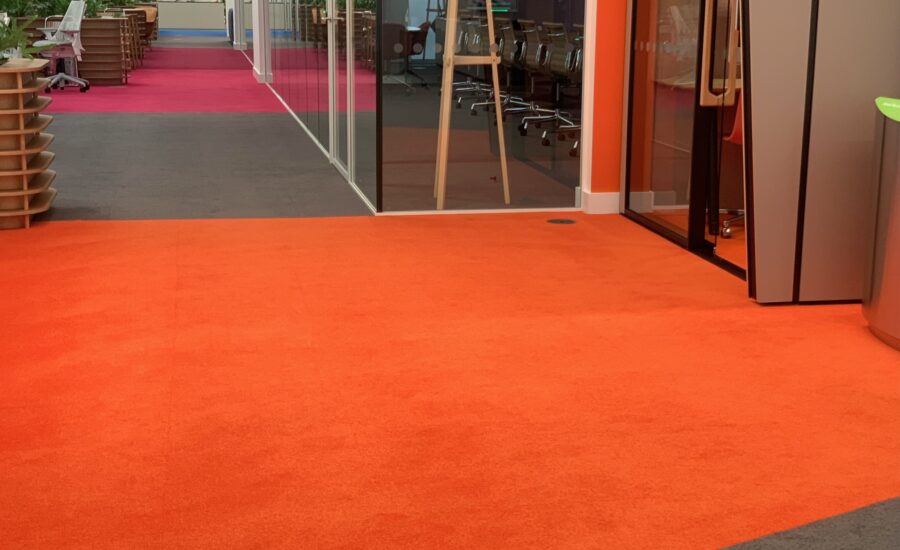 Colourful Office Flooring - Loughton Contracts
